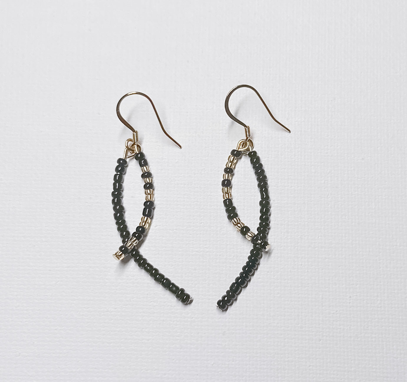 Beaded Bar Earrings