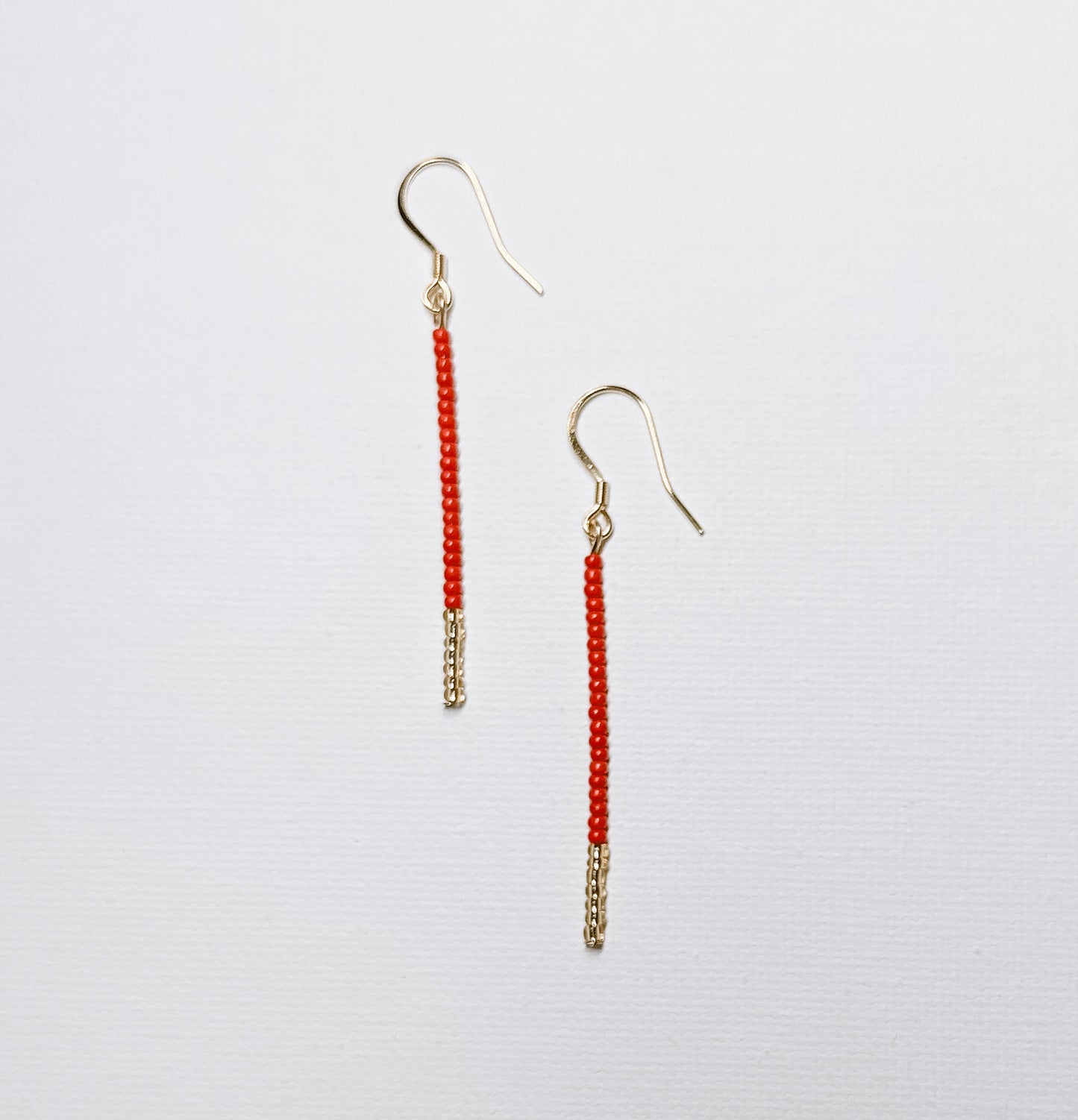 Beaded Bar Earrings