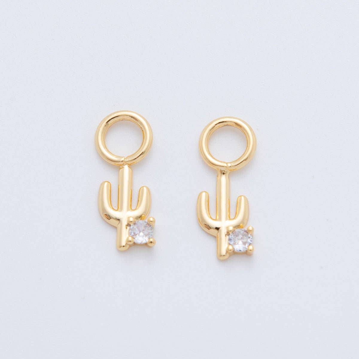 18K Gold Filled Cactus Plant
