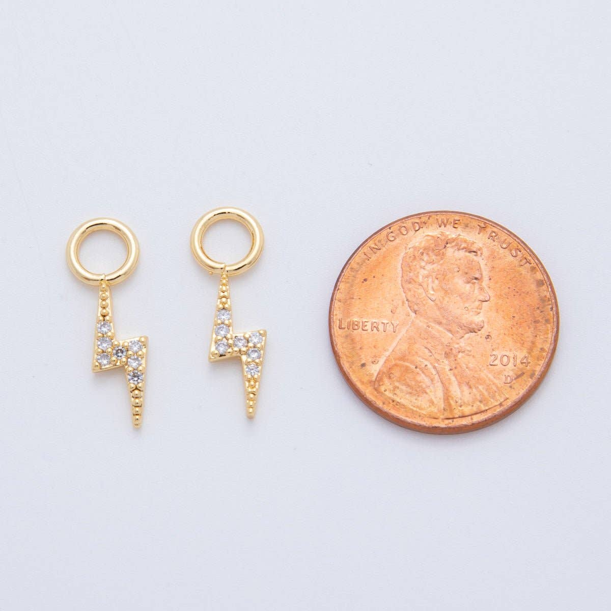 18K Gold Filled Lightening Bolt