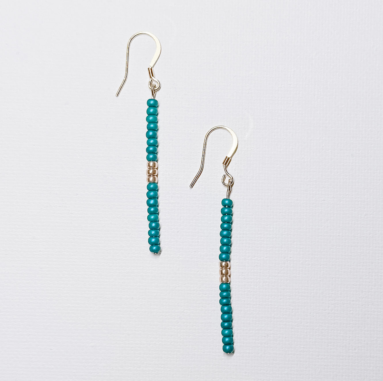 Beaded Bar Earrings