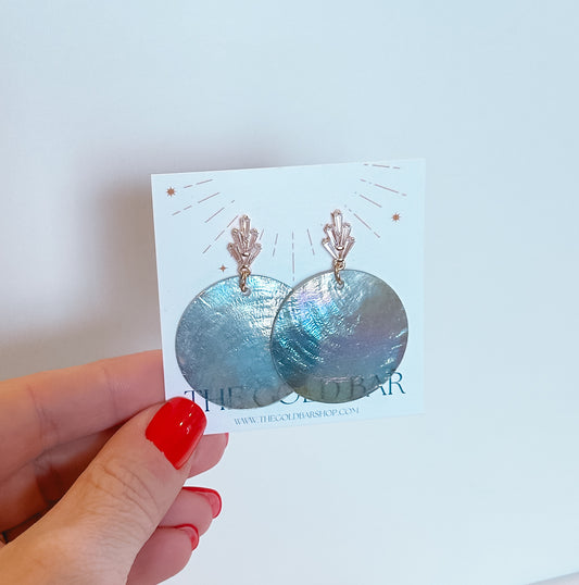 Blue Shell Earrings