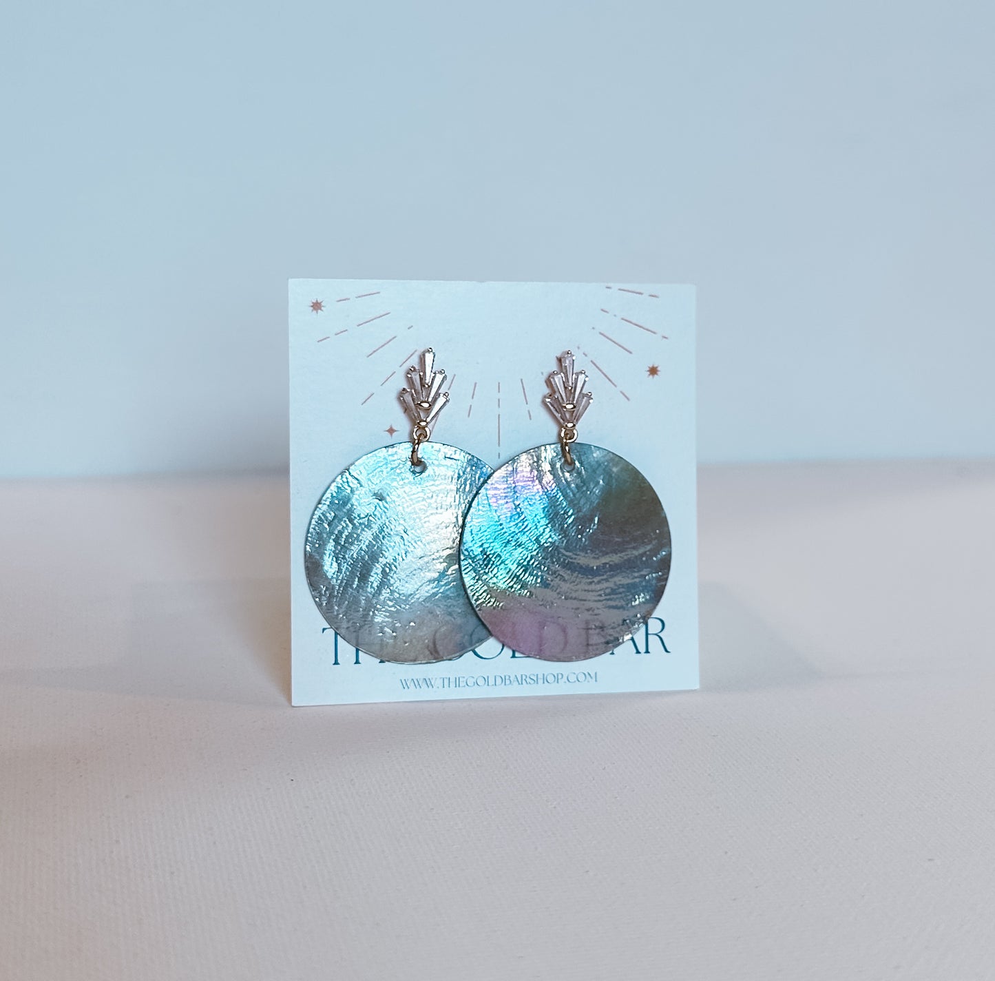 Blue Shell Earrings