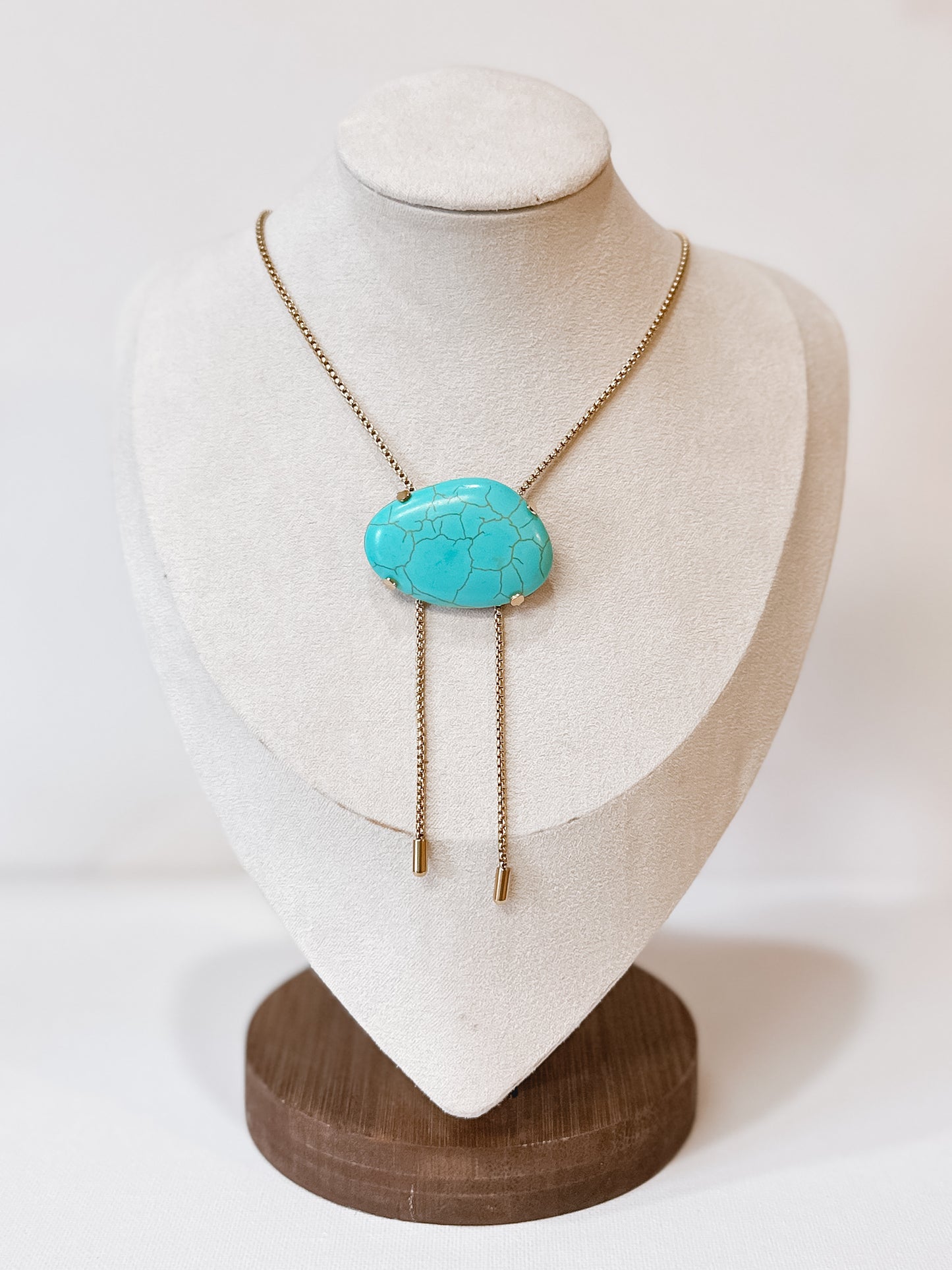 Turquoise Bolo Necklace