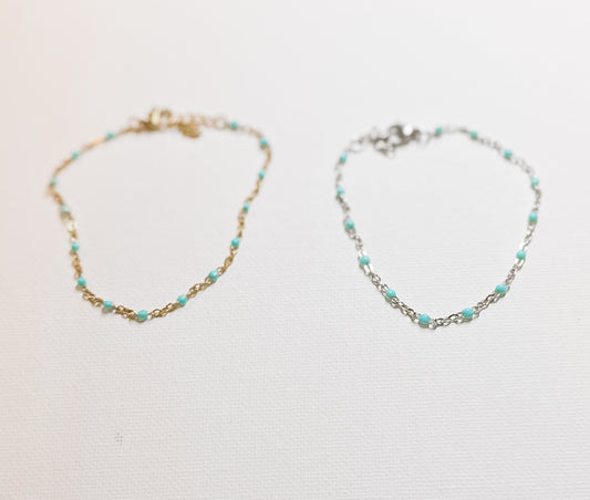 Turquoise Enamel Bracelet
