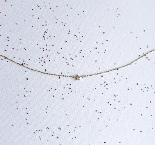 Star Charm Necklace Gold