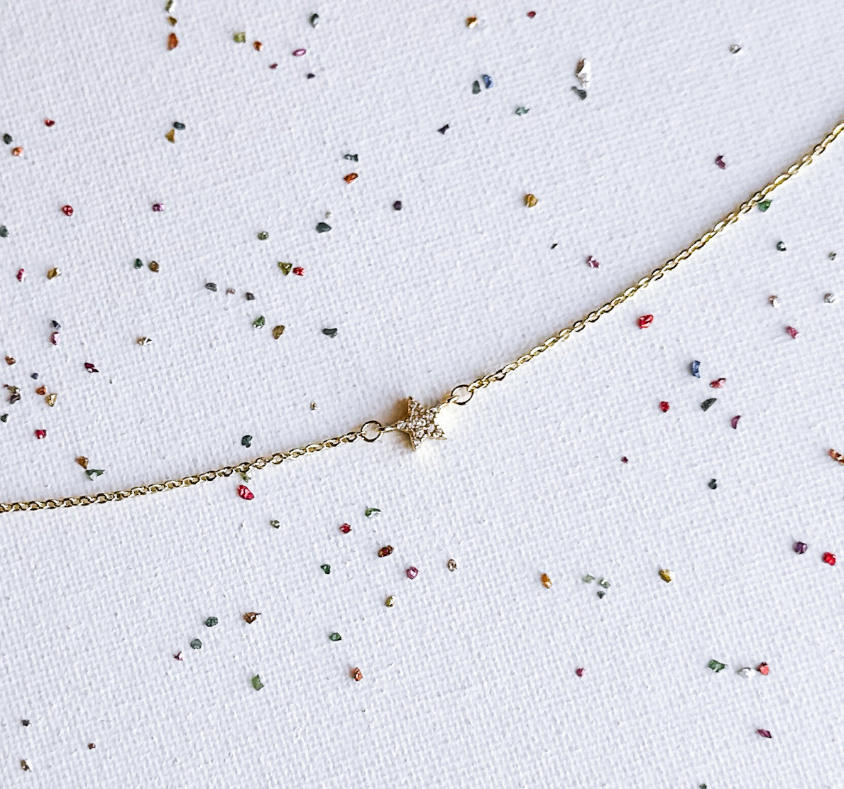 Star Charm Necklace Gold