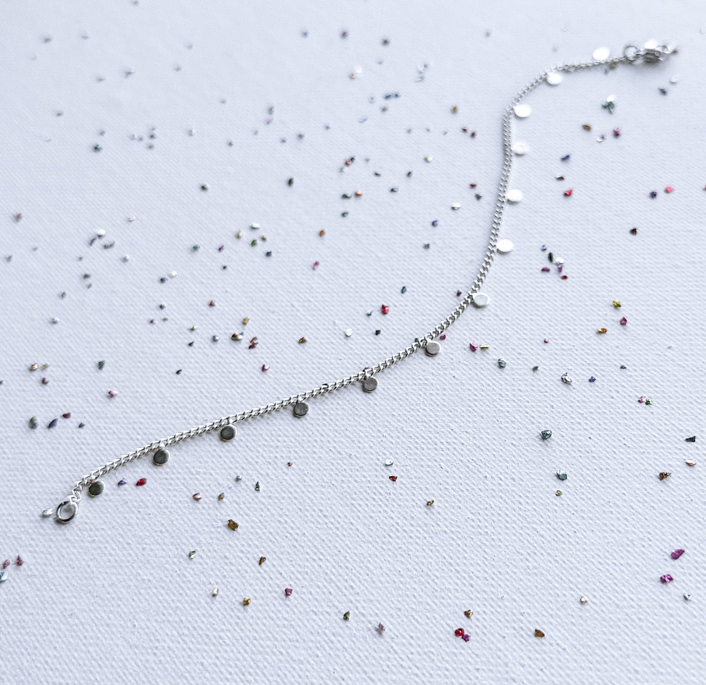 Sterling Silver Disc Bracelet