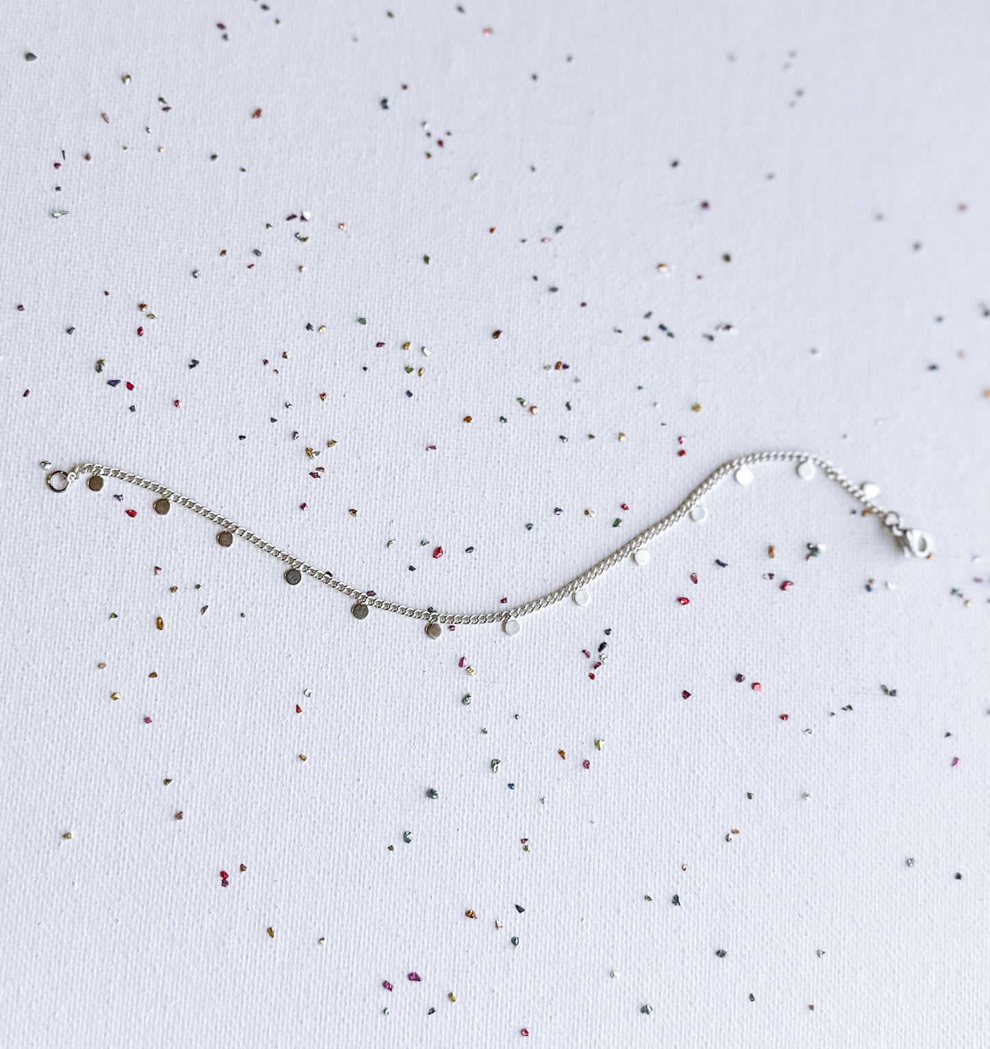 Sterling Silver Disc Bracelet