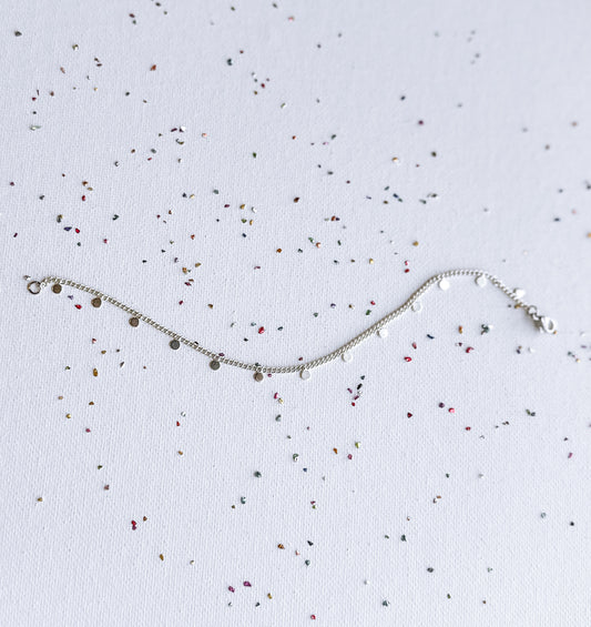 Sterling Silver Disc Bracelet