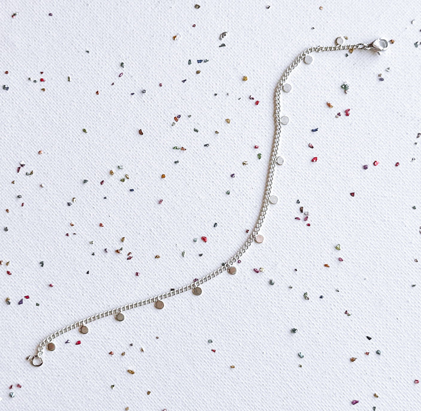 Sterling Silver Disc Bracelet