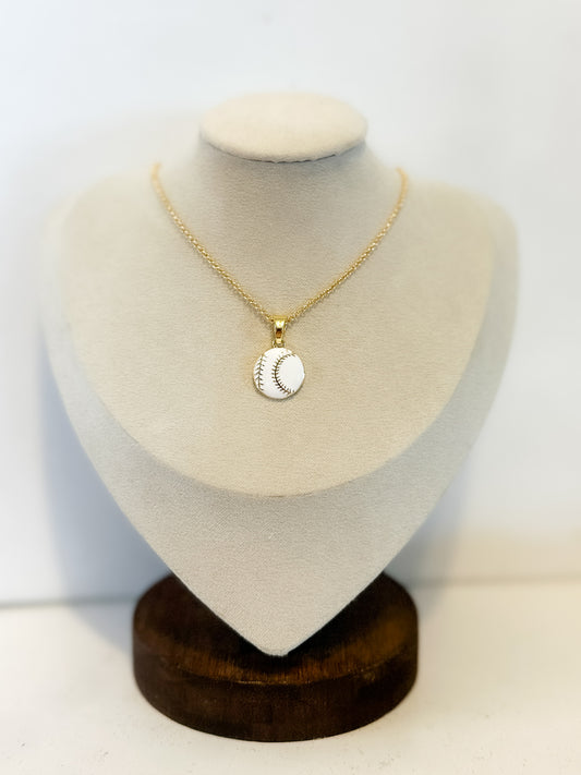 PREORDER* Golden Baseball Pendant