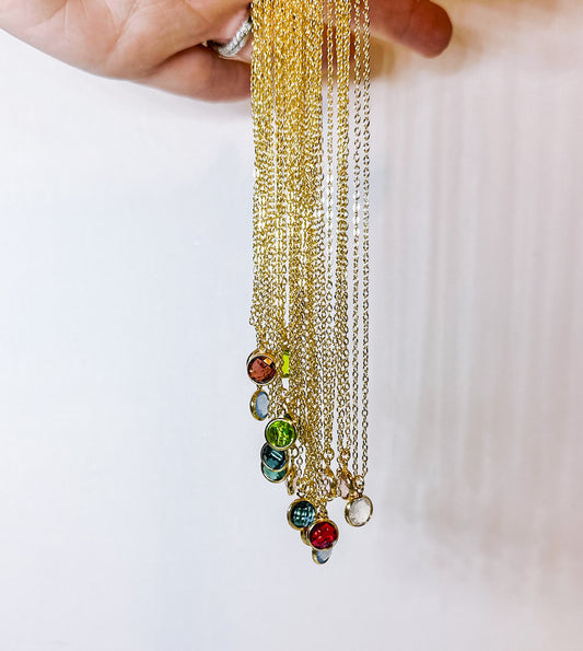 Glass Charm Necklace