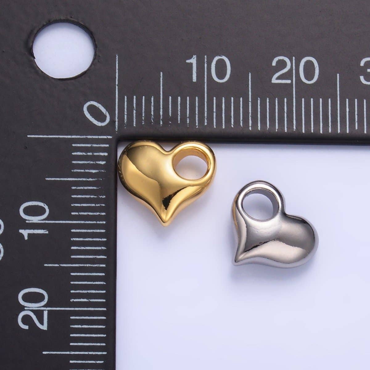 24K Gold Filled 10mm Heart