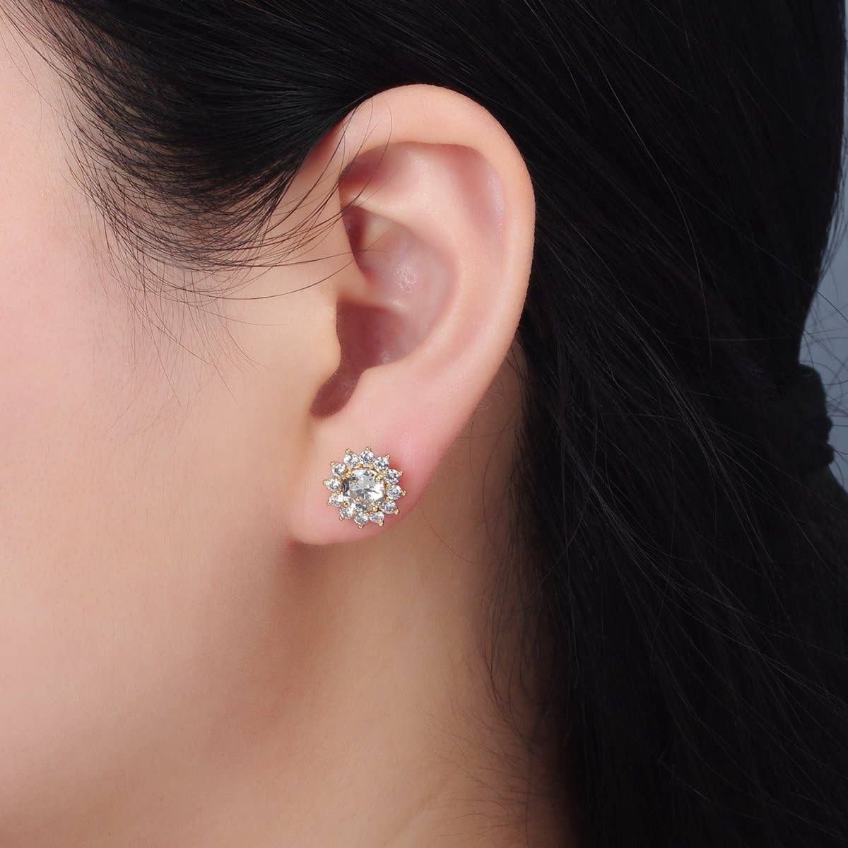Celestial Sun Stud Earrings